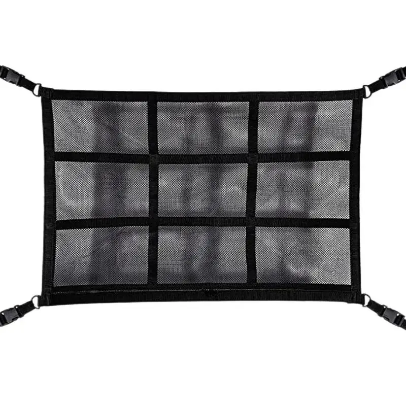 

Car Roof Cargo Net Roof Organizer For SUV Adjustable Double-Layer Mesh SUV Roof Organizer For Putting Tent Quilt Children's Toy