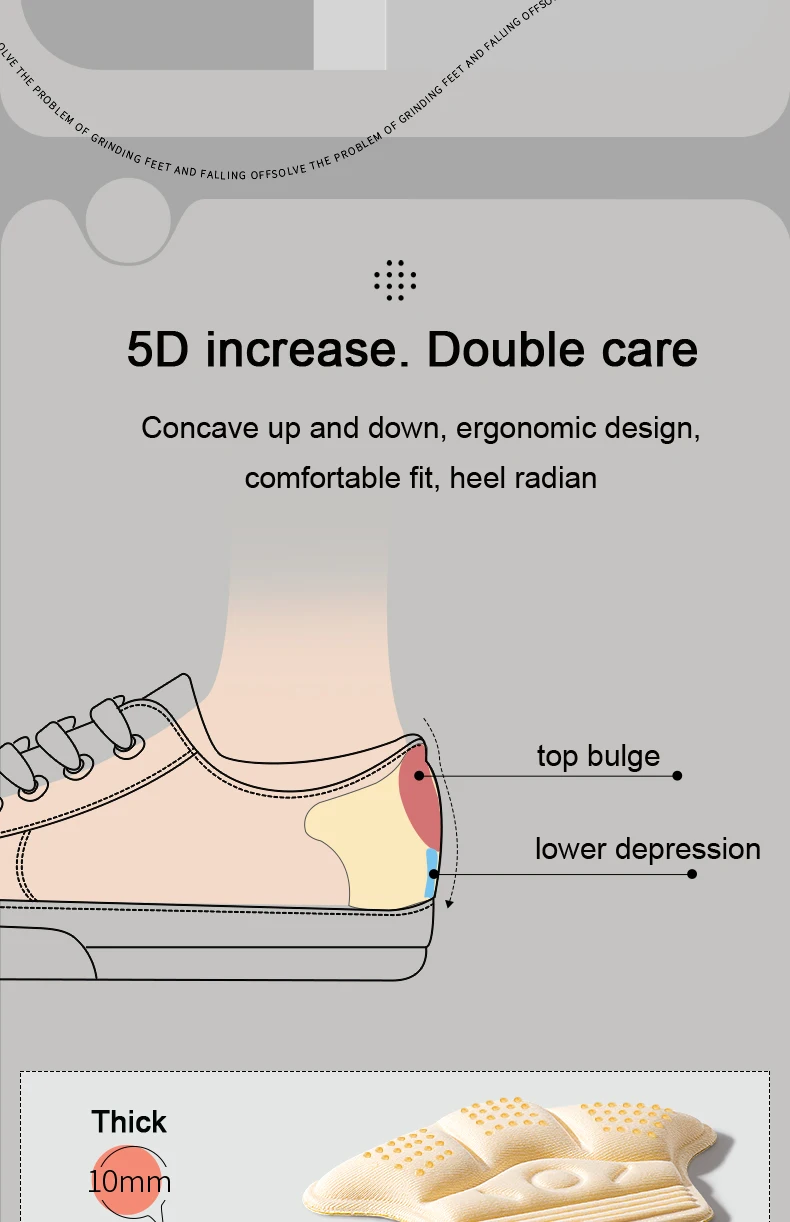 Sneakers Heel Sticker Shoe Protector Heel Liners Cushion Inserts for Women Sports Heel Pad Can Be Cut Adjusted Half Size Pads