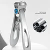 1Piece Nail Clippers Stainless Steel Two Sizes Are Available Manicure Fingernail Cutter Thick Hard Toenail Scissors tools 3