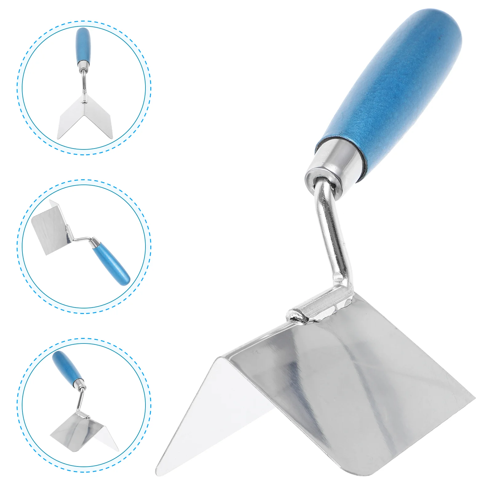 

Drywall Corner Tool Outside Corner Trowel Stainless Steel Plastering Trowel Handble Plaster Drywall Finishing Tool Internal