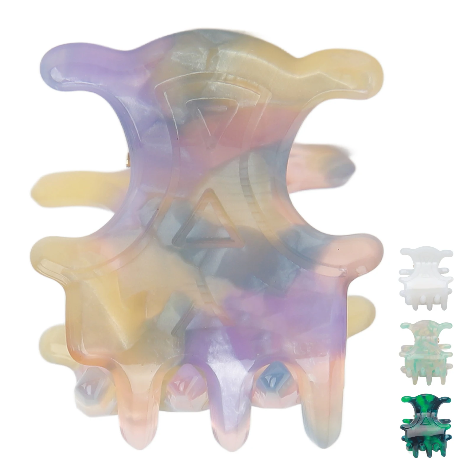 

Hair Claw Clamp Tiny Hair Claw Strong Grip Clear Small for Cooking
