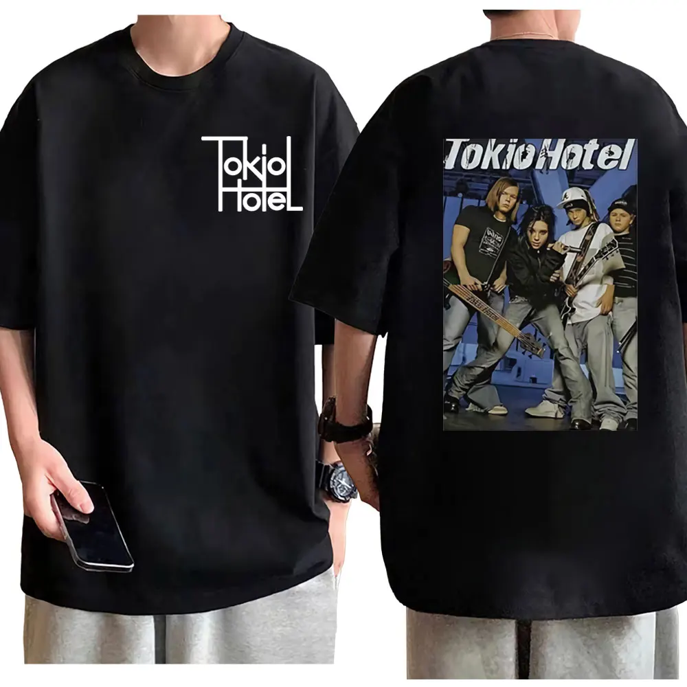 

Rock Bands Tokio Graphic T Shirts Summer High Street Fashio Oversized T-shirt Men's Women's Vintage Trend Short Sleeve T-shirts