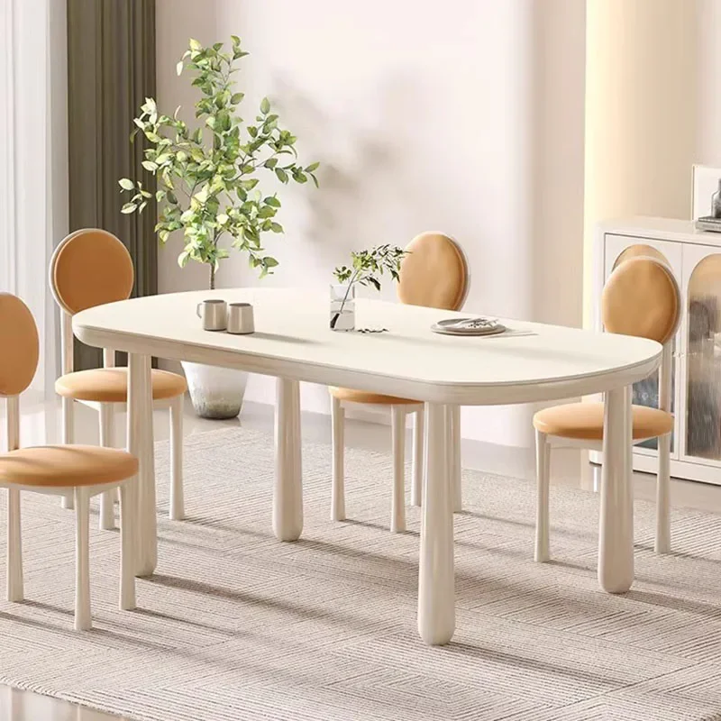 

Kitchen Luxury Dining Table Decoration Organizer Small Apartment Console Dining Table Modern Chairs Set Mesa Plegable Furniture