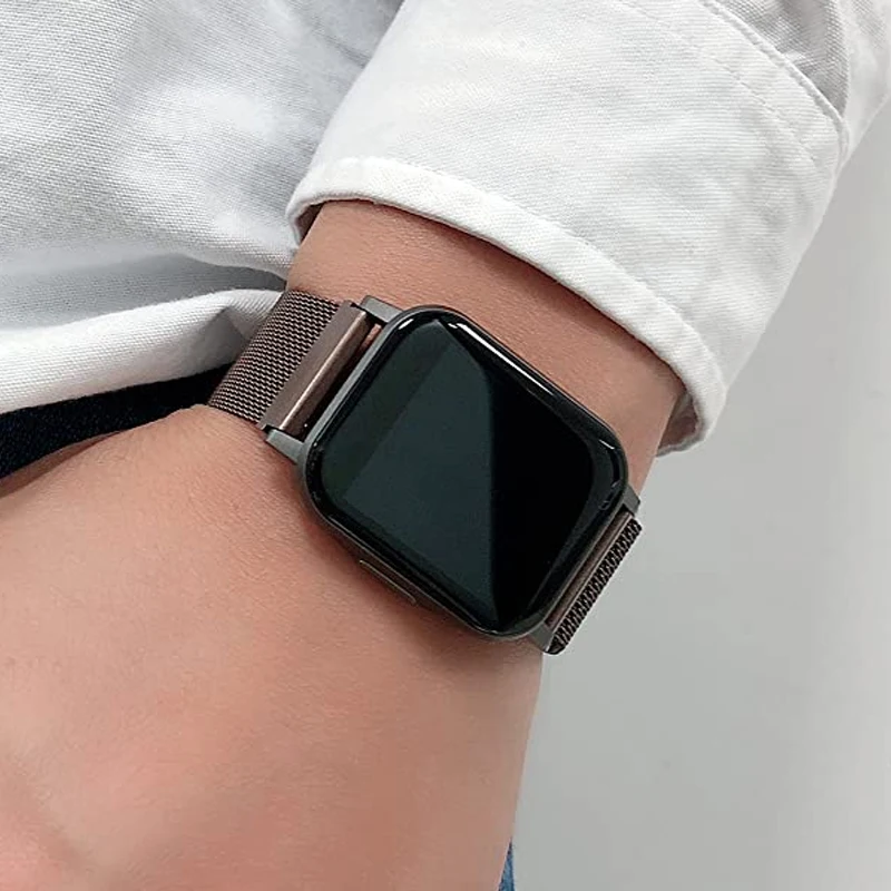 Magnetic Metal Mesh Smartwatch Bracelet Strap