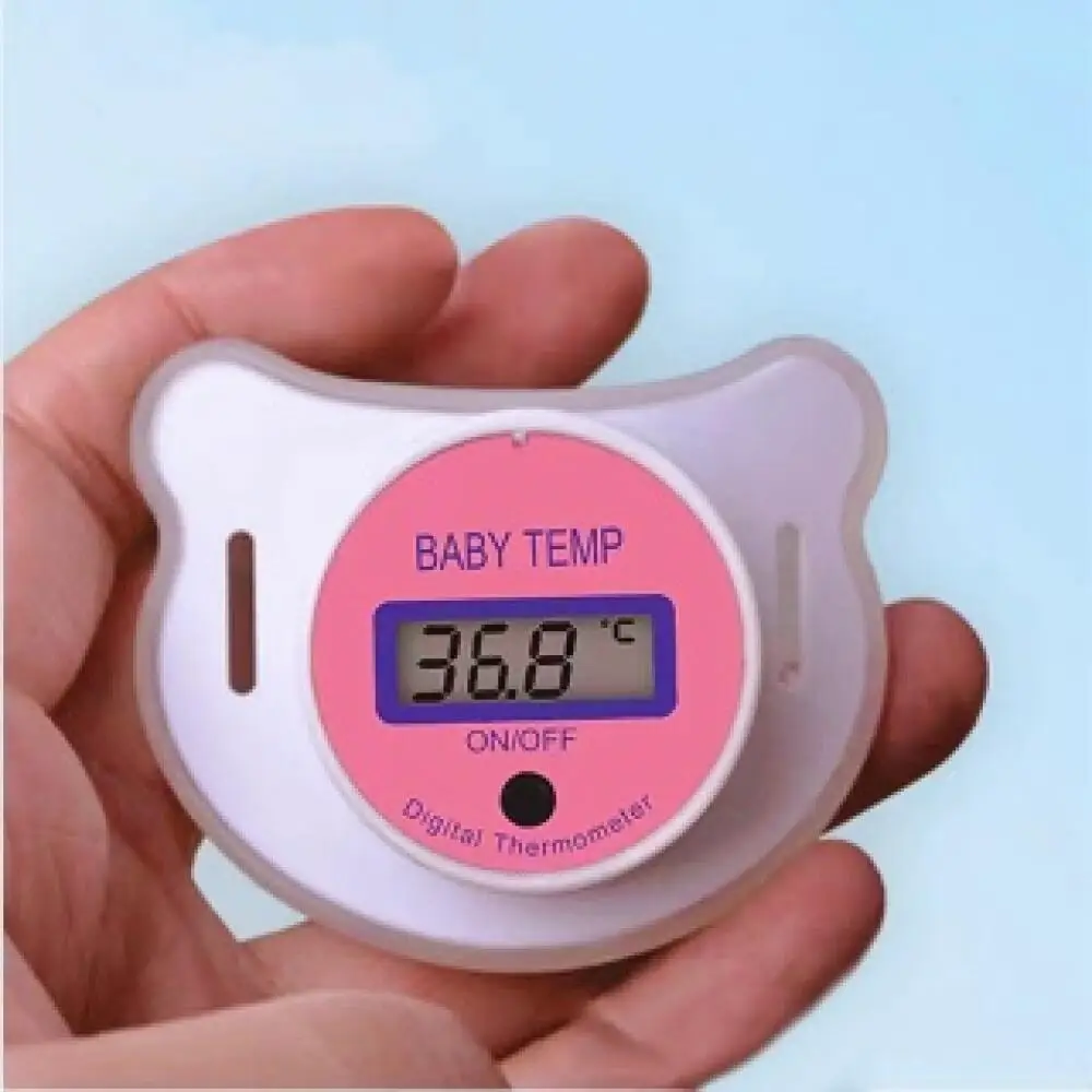 Baby Soother Digital Display Baby Thermometer Cartoon Electronic Thermometer with Celsius Display 1Pcs
