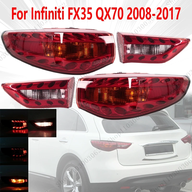 Fx35 Rear Diffuser For Infiniti FX35 QX70 2008-2017 Car Rear Tail Light Assembly Turn ...