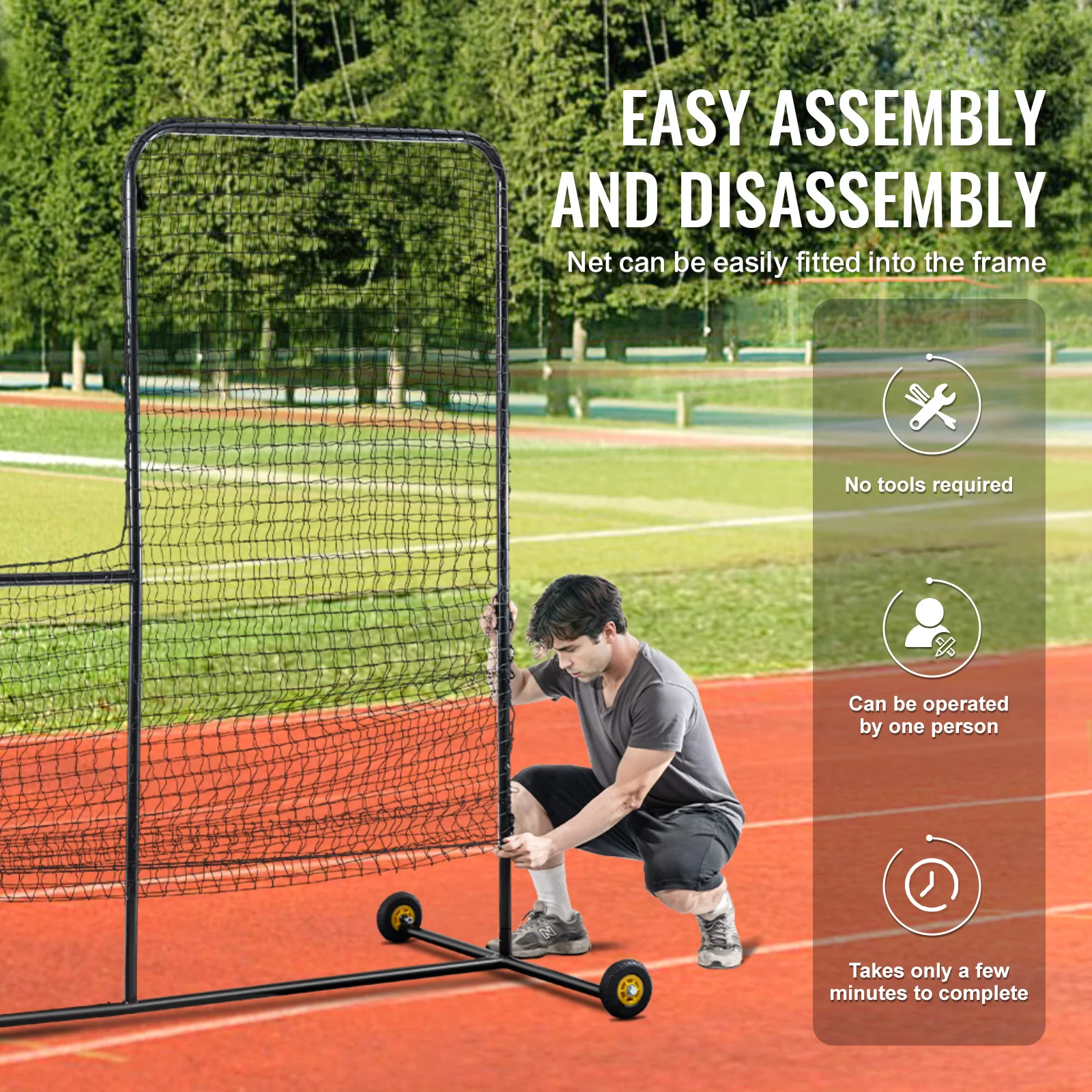 Portable Baseball Softball Safety Screen Net