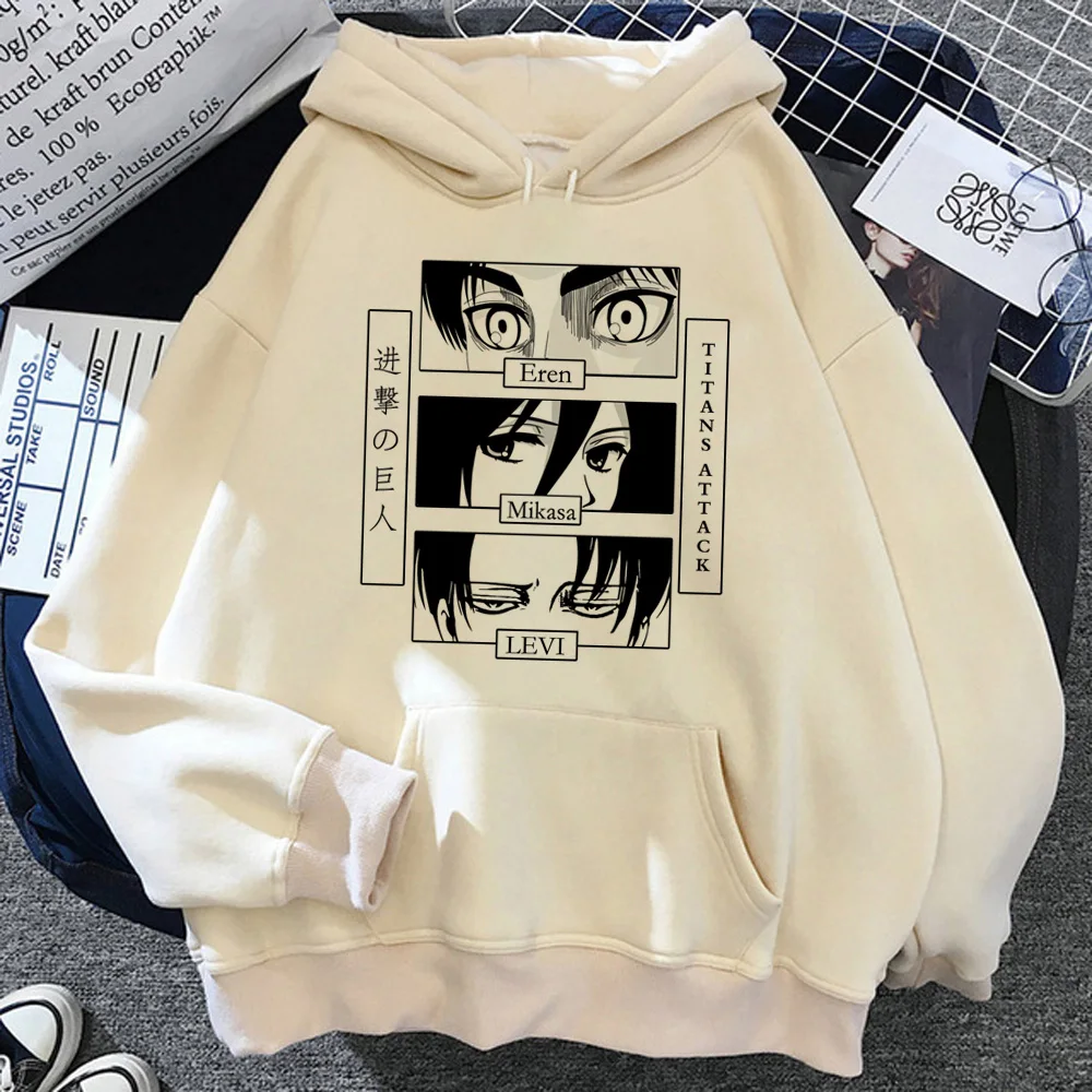 

Attack on Titan Eren hoodies women long sleeve top streetwear aesthetic Winter pulls Hooded Shirt women streetwear Hooded Shirt