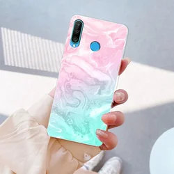 Marble Clear Soft Silicone Case - Elegant, Durable Protection for Your Huawei Honor 20 Series (TM2026)