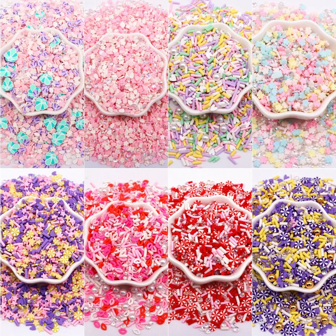 Polymer Clay Slices Nail Art Supplies For Slime Crafts