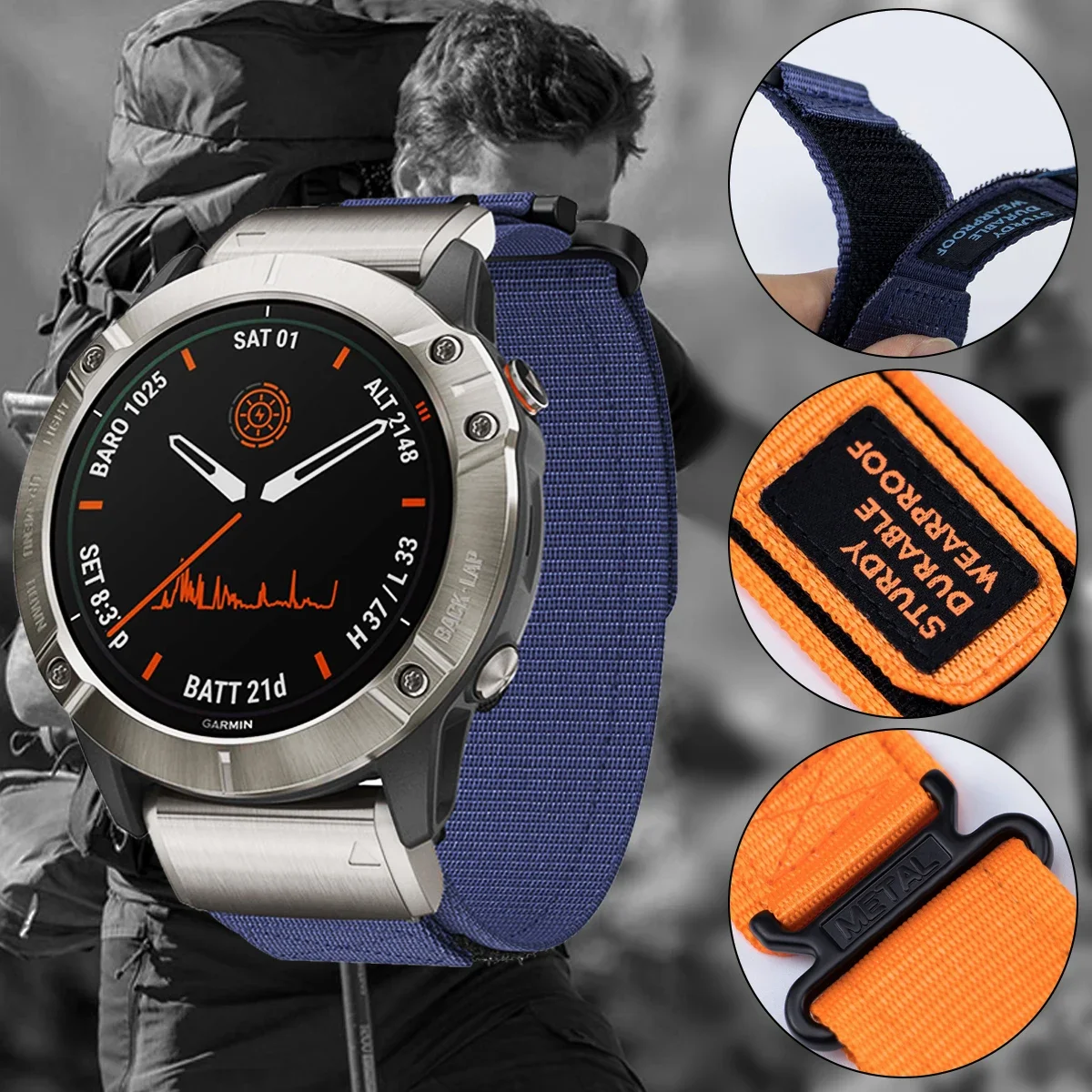 Premium Sports Nylon Loop Band - Durable & Adjustable Strap