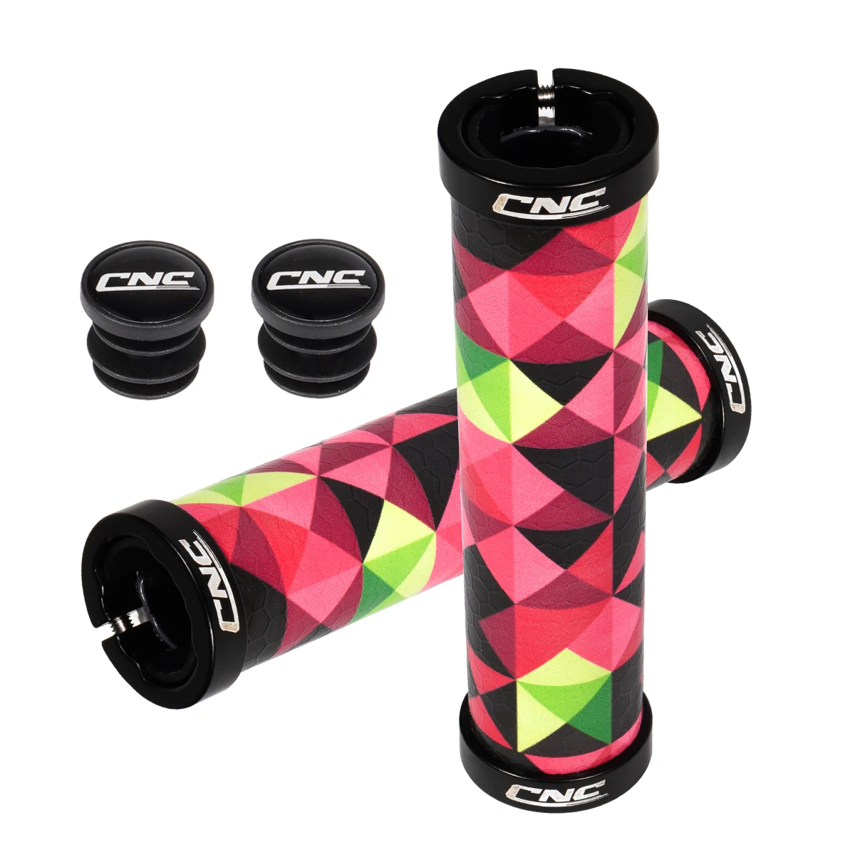 CNC MTB Bike Handlebar, Anti-Slip Grips, Bicycle Grips, Gel Silicone Cycling Parts