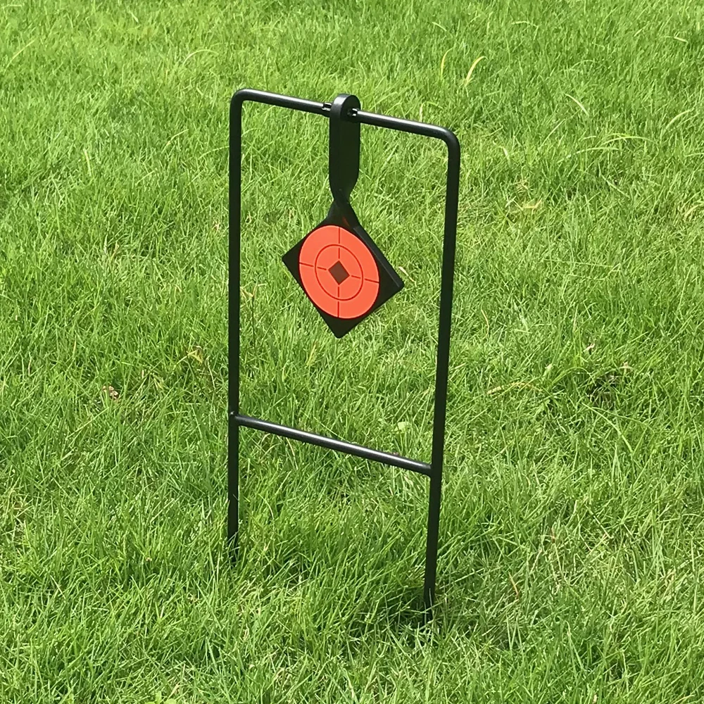 Metal Animal Shooting Target Slingshot Hunting Catapult Practice Self Resetting Spinning Target HVIP
