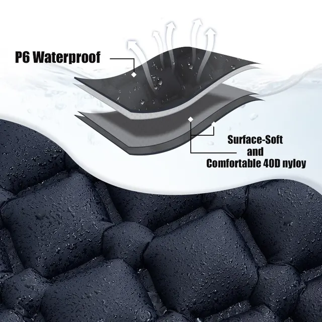 Inflatable Camping Mattress with Pillow 5