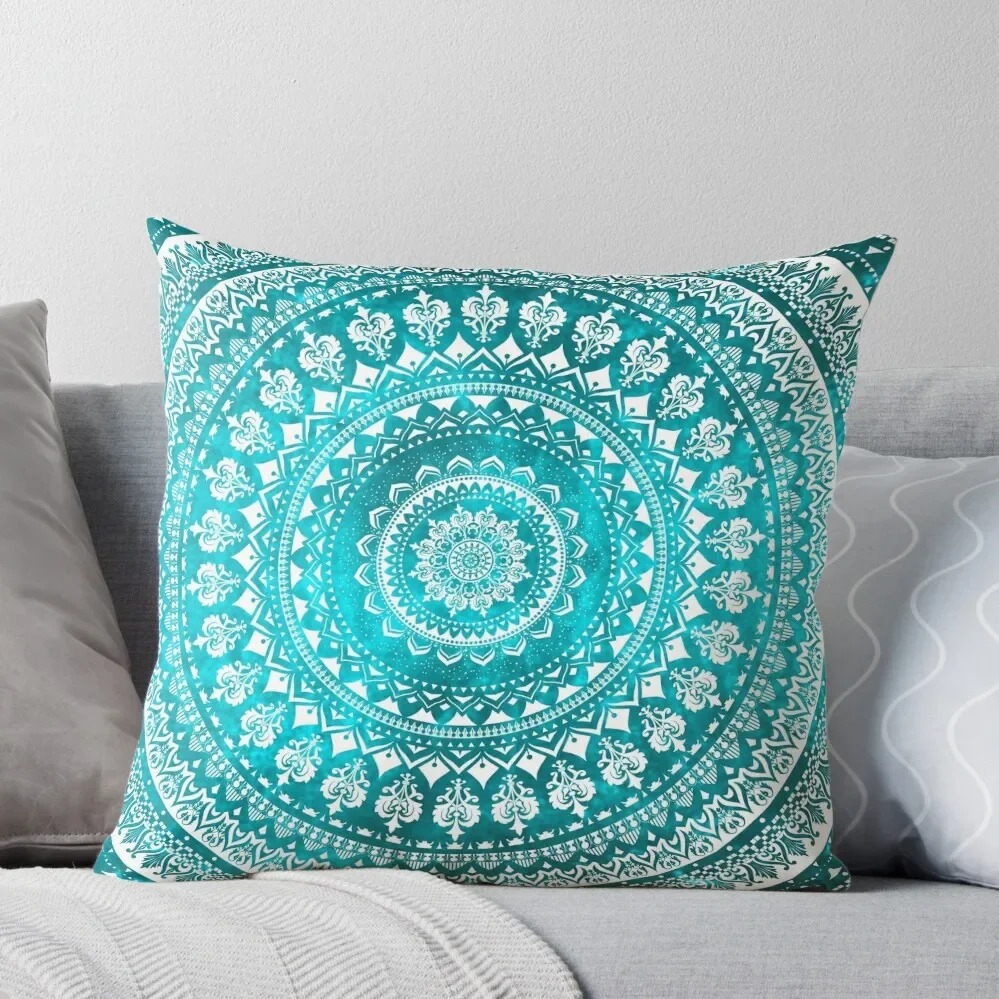 

Mandala Turquoise Throw Pillow Pillowcases Cushion Covers Sofa Sofa Cushions Covers