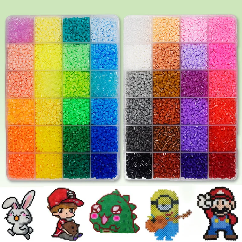 Perler Beads 48 Colors Box Kit 2.6mm Kids 3D Puzzles DIY Jigsaw Toys Hama Educational Fuse Beads