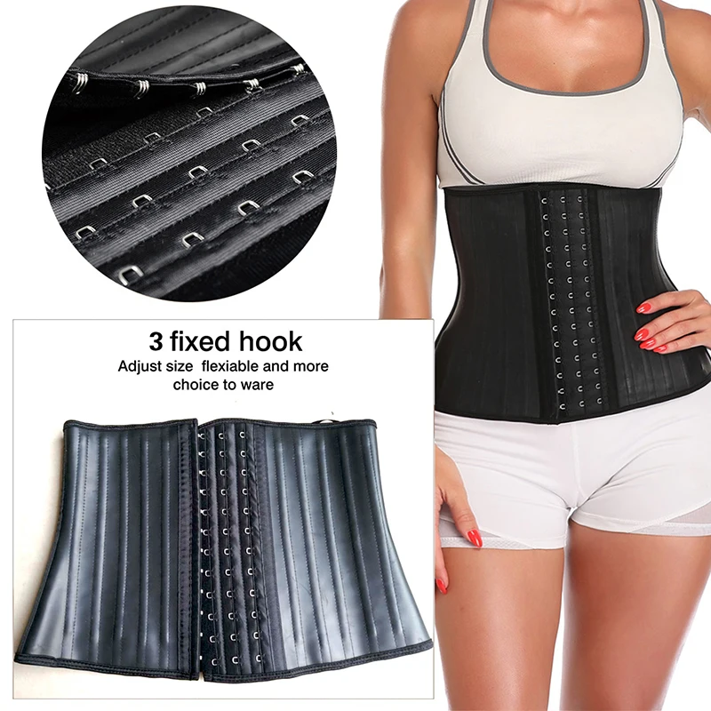 Fashion Colombianas Latex Waist Trainer Corset Top Slim Belt Modeling Strap  25/9 Steel Bones Wais