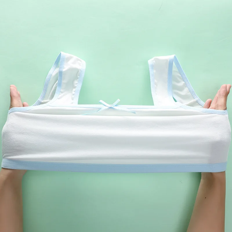 8-16 Years Kids Bras Young Girls Underwear Teenage Training Bras Women Cotton Kids Cute Brassiere Tube Tops Girl's Sport