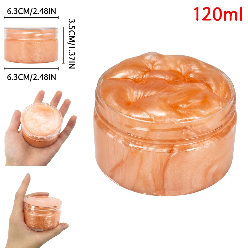 120ml Galaxy Slime Kit Stuffers Gift Toys Snot Clear Slime Stress Relief Toys Putty Party Favors Bubble Slime Christmas Gifts 2