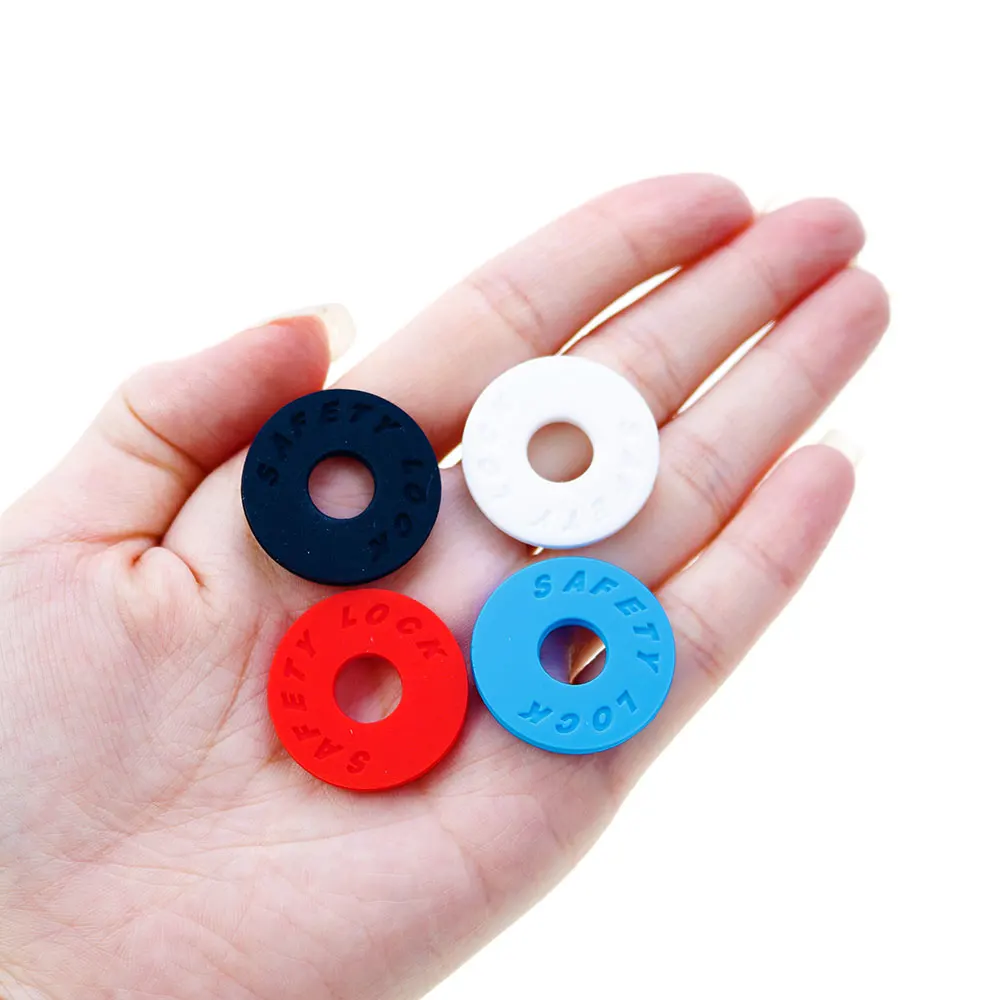 Silicone Guitar Strap Buckle Non-slip Gasket Electric Guitar Bass Wooden Strap Buckle Accessories 1PC