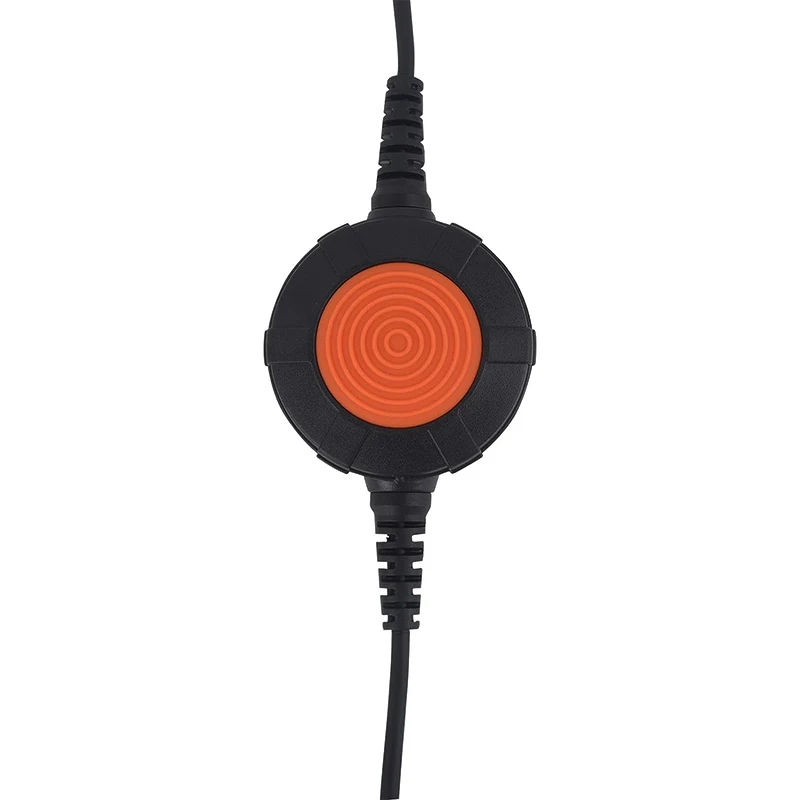 RISENKE-PTT Button Push to Talk System Adapter, 7.1mm Jack to Walkie Talkie for Motorola CP200 CLS1110 CLS1410 (Military)