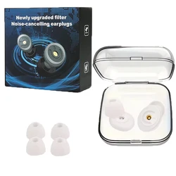 Noise - Reducing Reusable Silicone Ear Plugs for Swimming and Sleeping (WHITE)