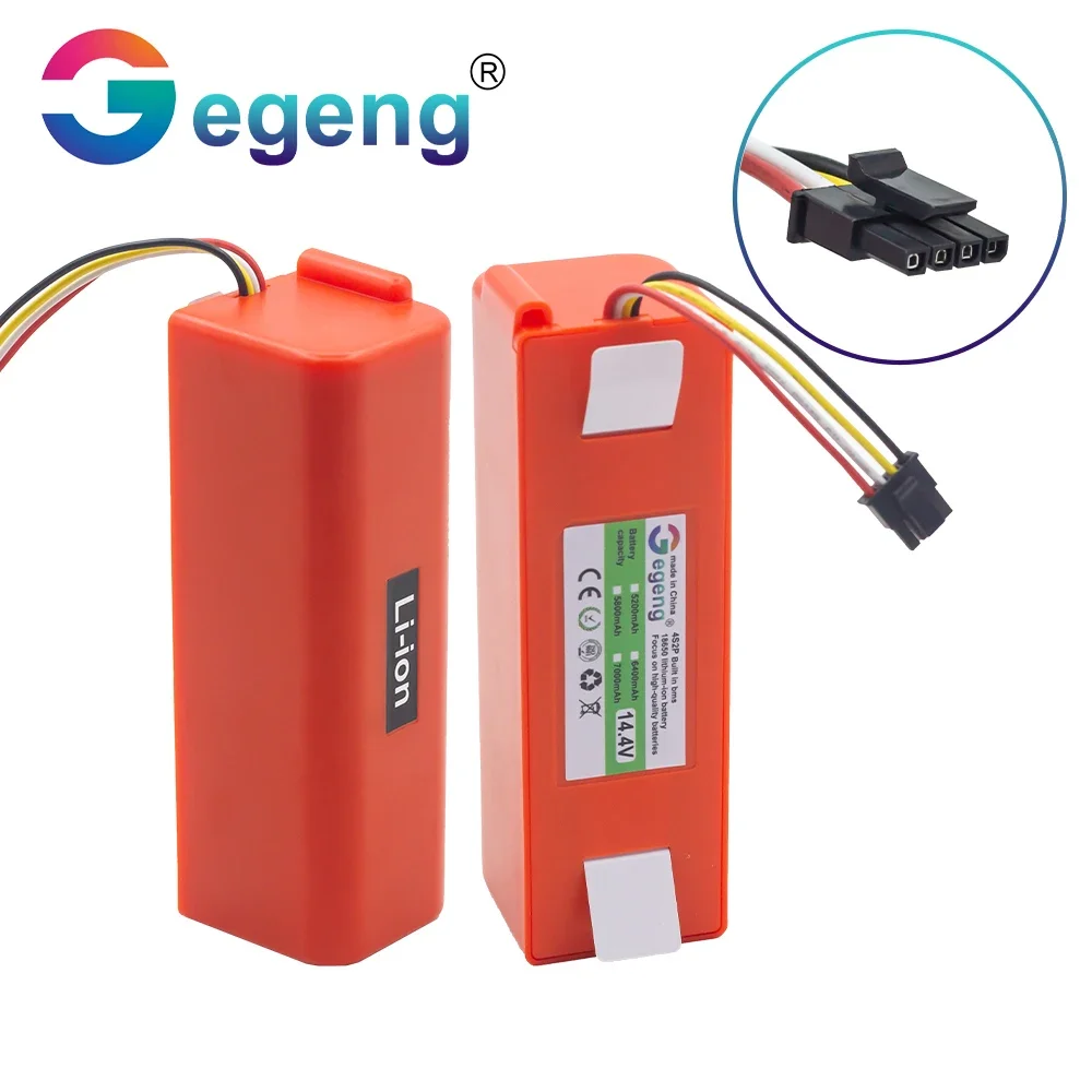 Vacuum Cleaner Battery 14.4V 7000mAh Li-ion For Xiaomi Robot