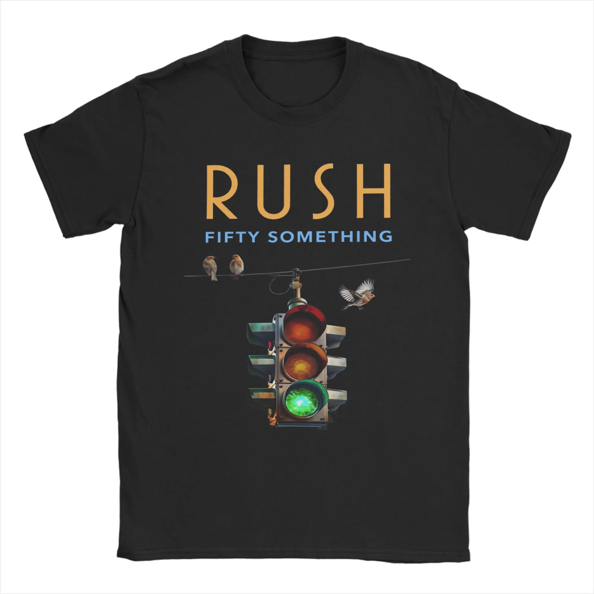 Herren Damen T-Shirt Rush Modell Schwarz Tour Konzert T-Shirts Rush Band Sommer T-Shirt Fantastische Reine Baumwolle Oberteile Übergröße 6XL