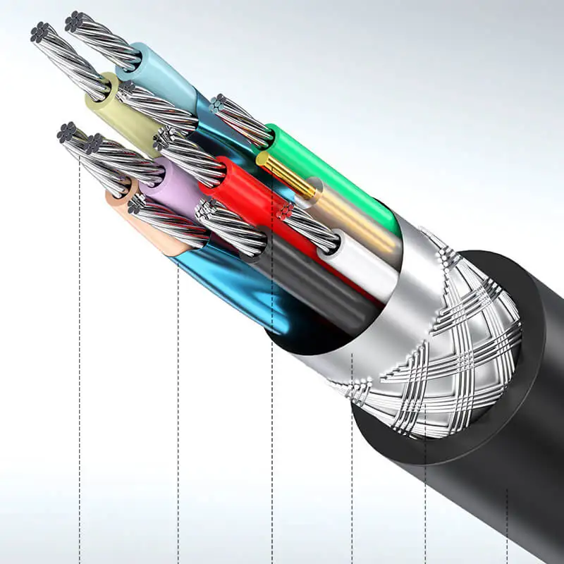 Herfair Câble D'Imprimante USB A Vers USB B 2 En 1 - Répartiteur Pour Deux Ordinateurs, USB 2.0 Haute Vitesse (1,5 M