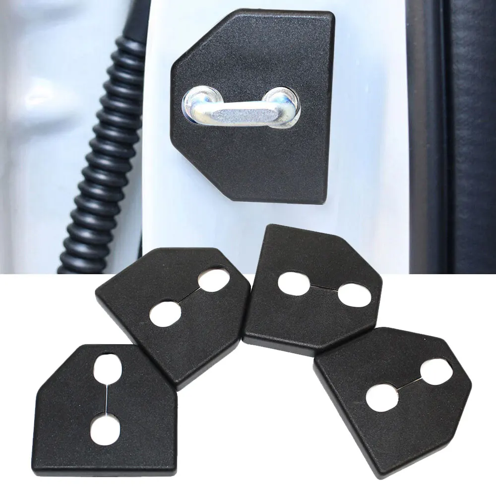 4 db fekete műanyag csattal ellátott korróziógátló autóajtózár védőburkolat kiegészítők Subaru Forester Legacy XV-hez_voghion.com