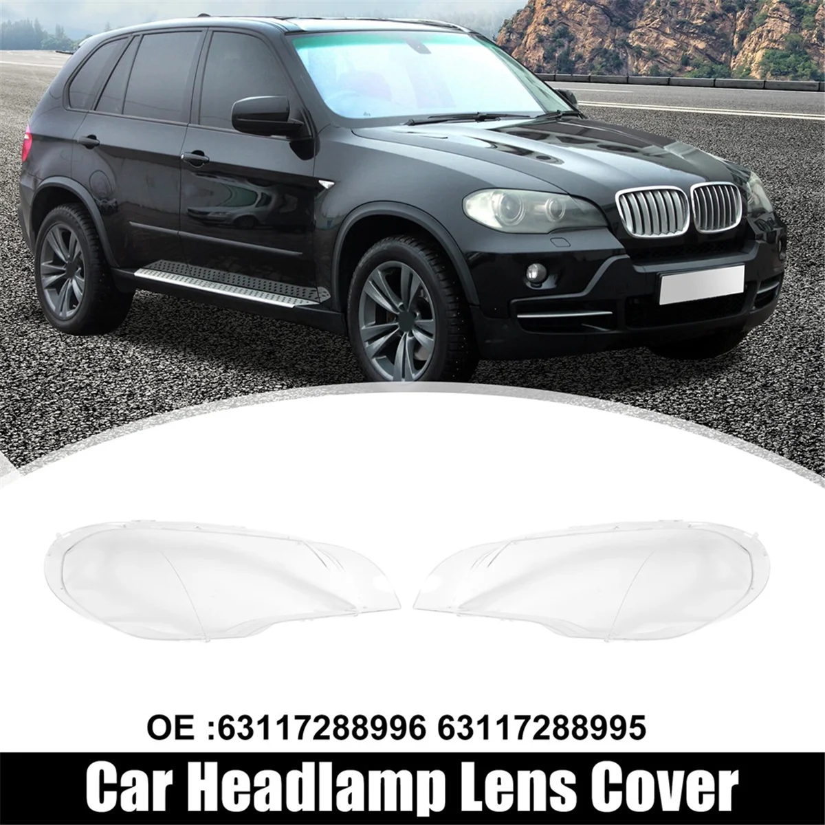 

Передняя крышка передней фары, передняя лампа, абажур для BMW X5 E70 2007-2013, крышка для объектива передней фары 63117288997