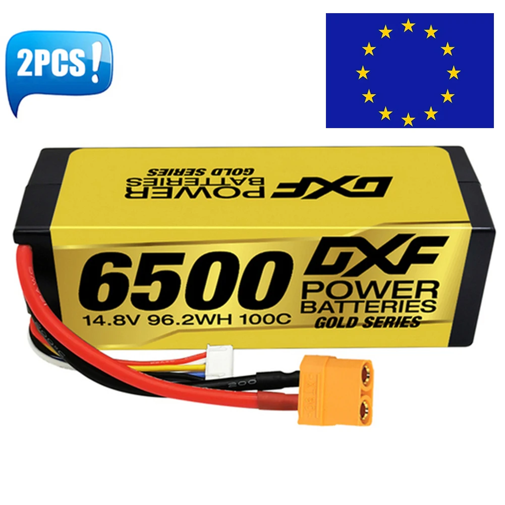 (Eu)Xf Lipo 4S 14.8V Batteria 6500Mah 100C Grafene Racing Series Hardcase Per Xmaxx Rc Car Truck Evader Bx Truggy 1/8 Buggy