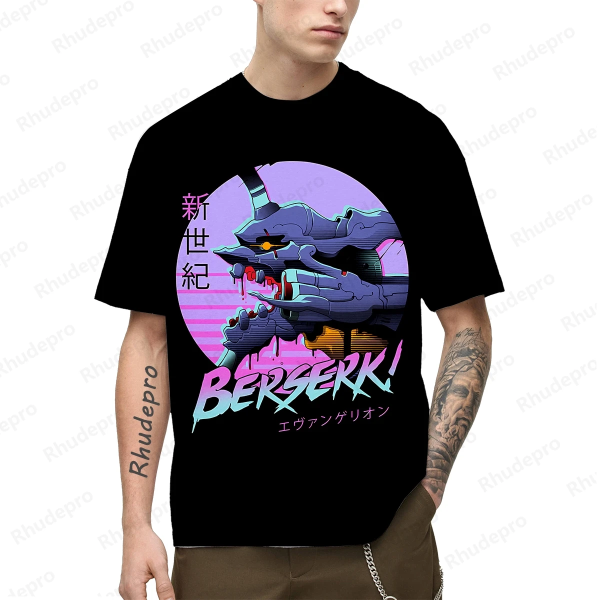 

Футболка женская и детская для косплея с 3D-принтом японского аниме Neon Genesis Evangelion, большой Топ, 2024
