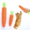 Cat Toys Simulation Carrot Sounding Pet Toys For Kitten Dogs Sisal Teeth Grinding Squeak Interactive Cat Chew Toy Pet Supplies