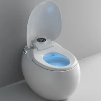 New Sanitary Ware Bath Set One Piece Smart Egg Shape Auto Intelligent Woman Bidet Automatic Toilet 1