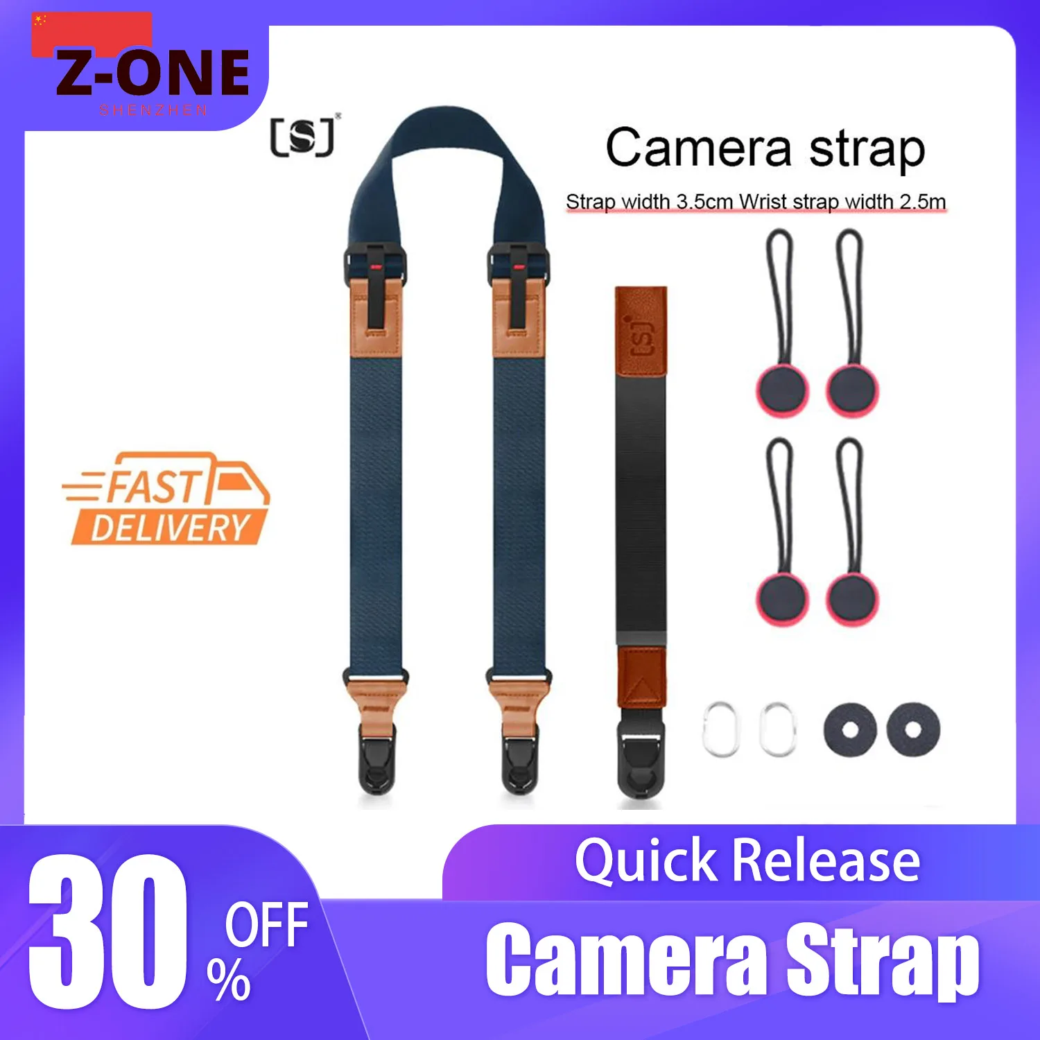 

Quick Release Nylon Camera Wrist Strap Shoulder For Canon Nikon Sony Fujifilm Lumix Panasonic Olympus Leica SLR DSLR Wristband