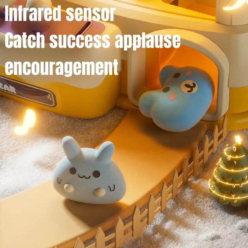 Kids Mini Claw Machine Toys Coin Operated Game Prizes Gashapon Plush Doll Arcade Crane Vending Machines Children Christmas Gifts