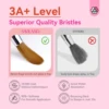 Saviland 3pcs Acrylic Nail Brush Set Professional Acrylic Brush Set for Acrylic Powder Nail Art Extension 3D Carving Nail Salon 3