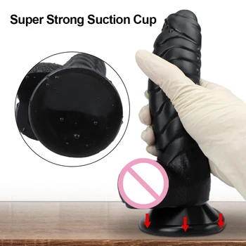 Scales Dildo For Woman Masturbator Strapon Phalos Suction Cup Penis G-Spot Stimuate Silicone Orgasm Massage Adult Sex Toy 3