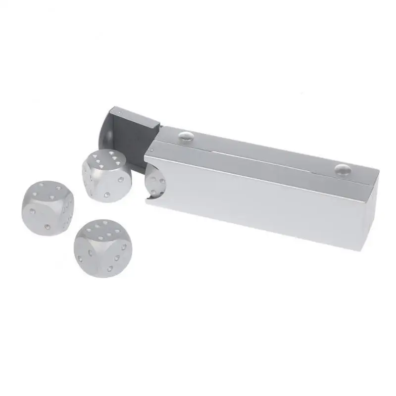 Ice Cubes Unique Portable Metal Dices For Poker Metal Dice Set Gift Must-have Wine Durable Innovative Whisky Dice Stones Stylish