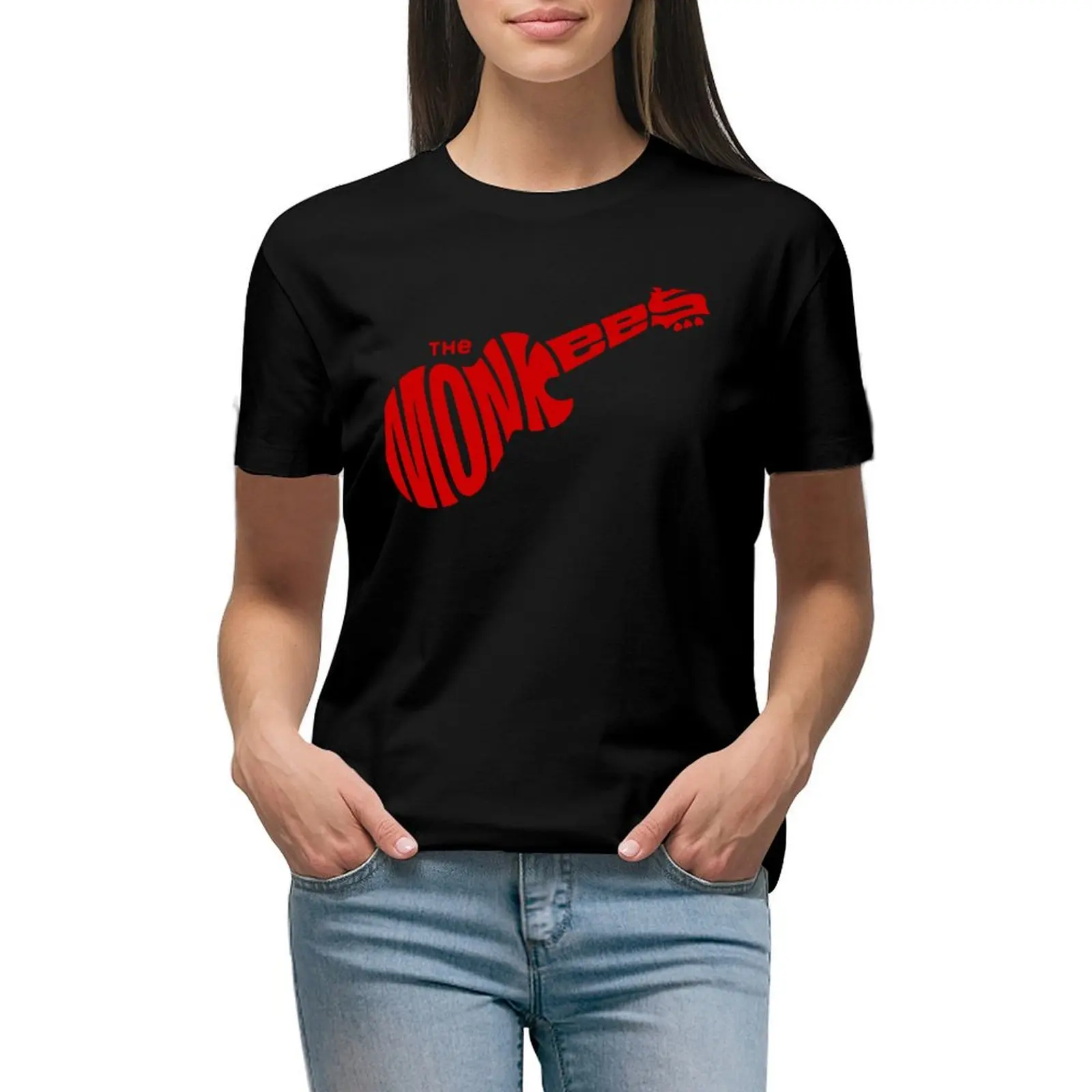 

Red Monkees For Men & Women T-shirt summer top tees oversized womans clothing