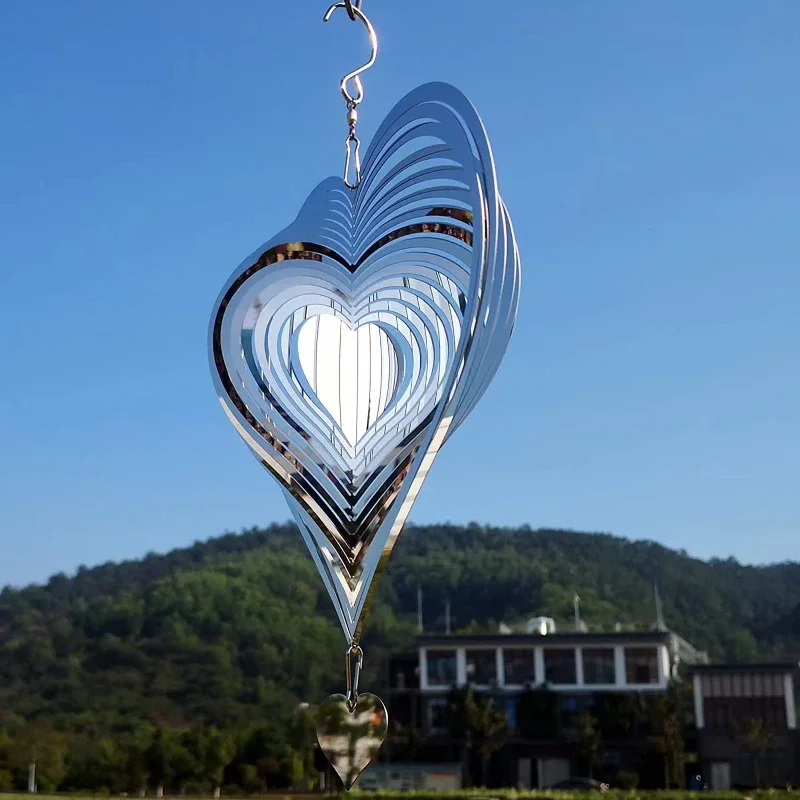 3D Rotating wind chime wind chimes wind bell Stainless Steel Wind Spinner Bell for Room Decor Aesthetic Garden Decoration Outdoor Hanging Windchimes