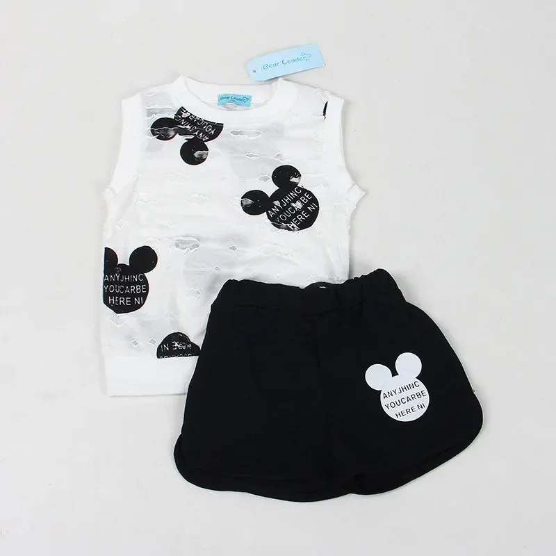 Girls Clothes Summer Style Boys Baby Girls Clothing Sets Cartoon Print T-shirt Short 2Pcs for Kids Clothes 3-7Y Children