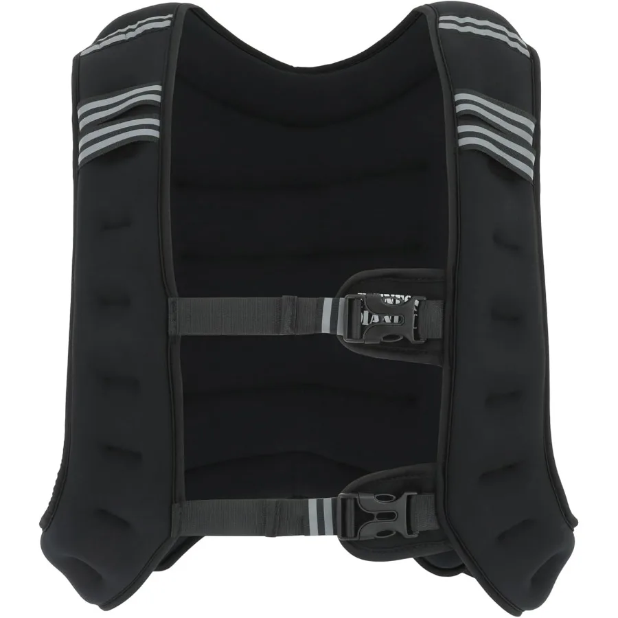 Weighted Vest, 15lb Workout Weight Vest with Reflective Stripe for Strength Training, Running, Weightlifting, Fitness, Muscle Bu