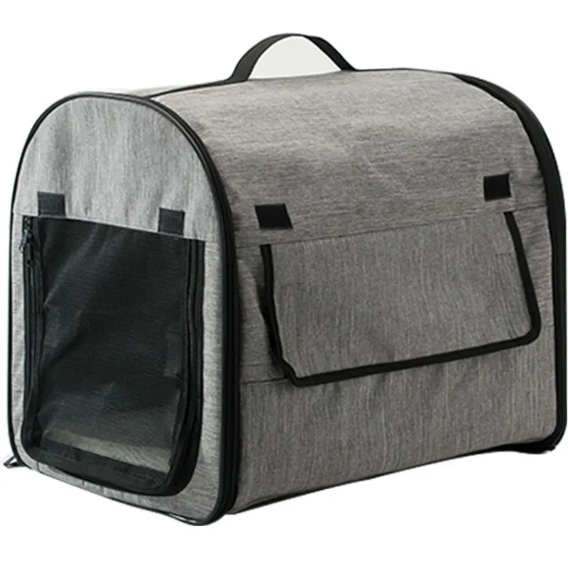 Dog Carrier Bag Pet Car Travel Crates Vehicle Folding Soft Bed Collapsible Kennel House Portable