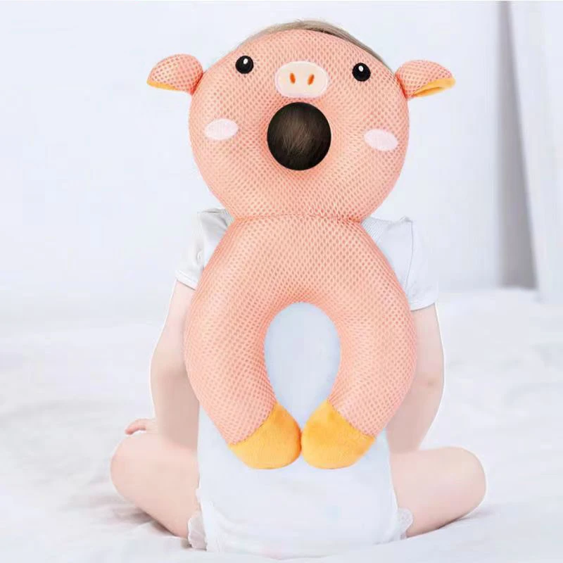 Breathable Baby Anti-Fall Head Protector Toddler Learn to Walk Safe Helmet with Soft Padding Summer Lightweight Infant Headgear