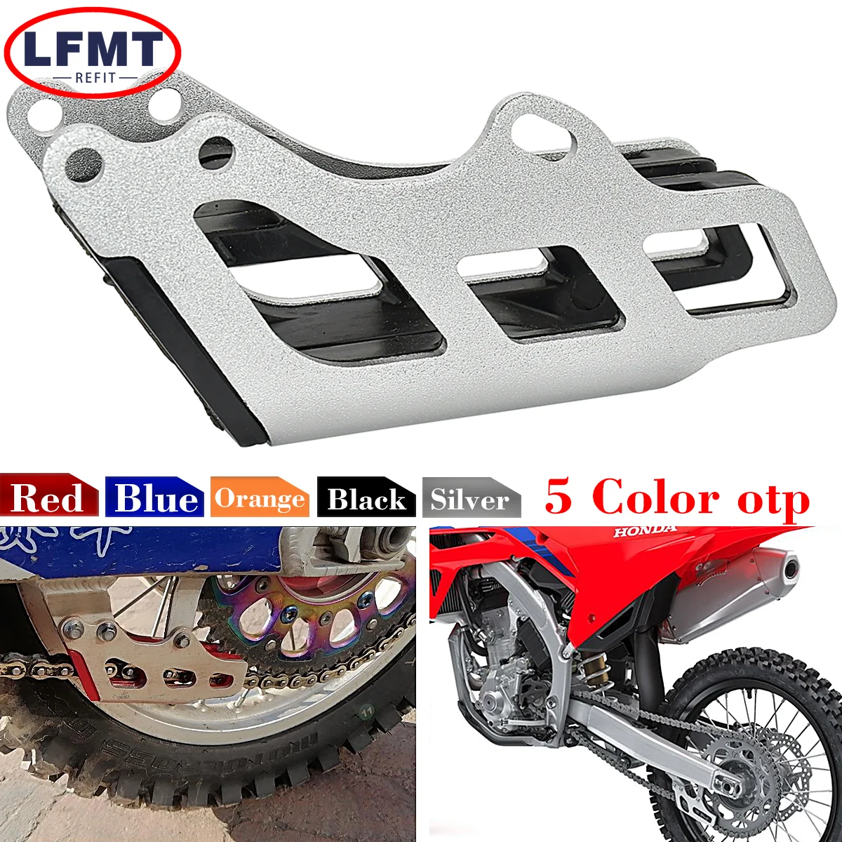 

Цепная направляющая для мотоцикла CNC для Honda CRF 125R 250R 450R 250X 450X 250RX 450RX BOSUR ESB M KAYO T4 T6, универсальные детали 2021