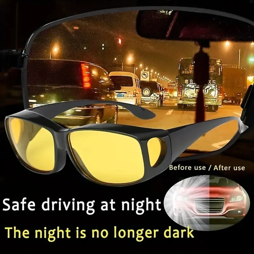 Night Vision Sunglasses Driving Glasses Night Vision Sunglasses Car Night Driving Glasses Driver Goggles Unisex Sun Glasses UV Protection Sunglasses Eyewear Gift