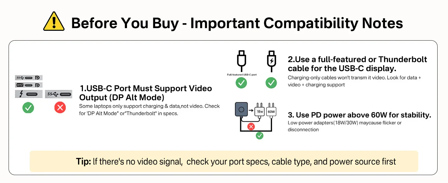 5-in-1 USB C Docking Station With 4K@60Hz Video Output, 100W PD, 2 USB-C & USB-A 3.1 Ports For Book, Windows Laptop_voghion.com