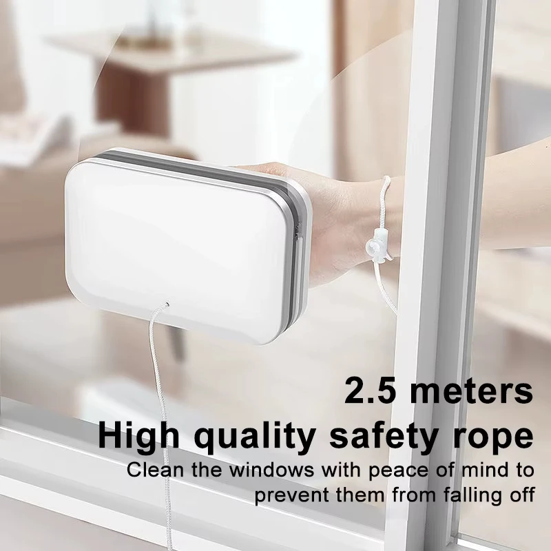 Window Cleaning Brush Window Cleaner Magnetic Window Wiper Cleaner Adjustable Double-Side Efficientive Brush for Washing Window Glass Home Tools Cleaning Accessory